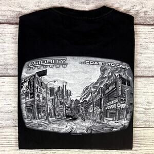 Vintage 1990s Priority Records Rap Label N.W.A Master P T-shirt